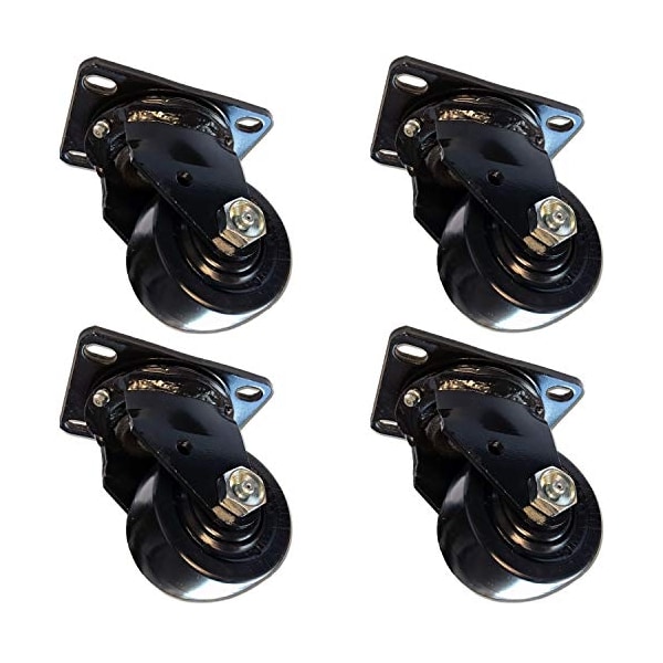 3" Swivel Caster-4,000 lbs Capacity, Low Profile Extreme Dut, PK4